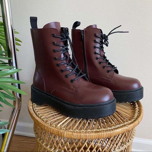 chunky vegan boots
